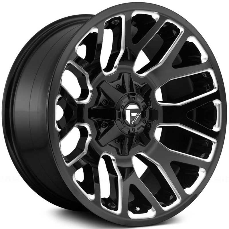 Fuel D623 Warrior  Wheels Gloss Black & Milled