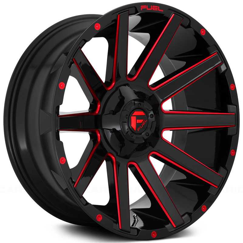 D643 Contra Gloss Black w Candy Red Accents