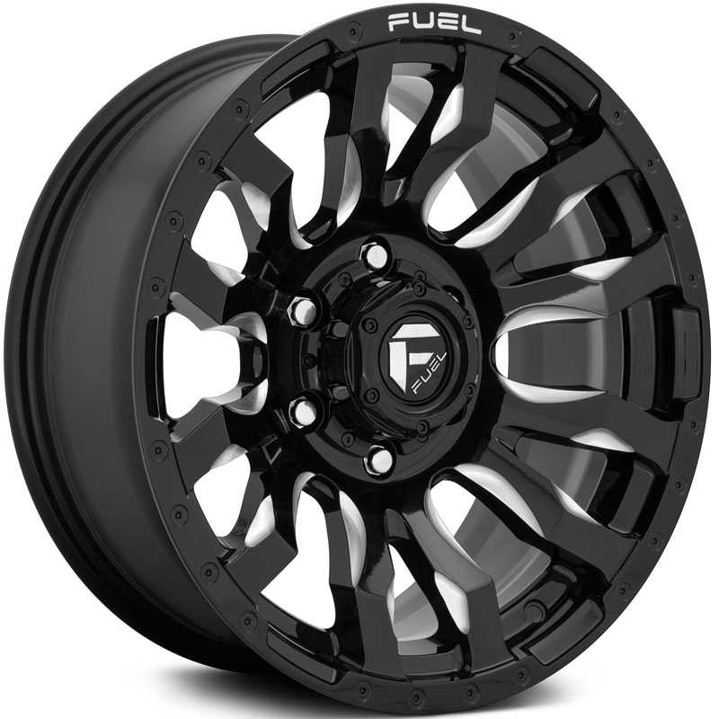 Fuel D673 Blitz  Wheels Gloss Black & Milled