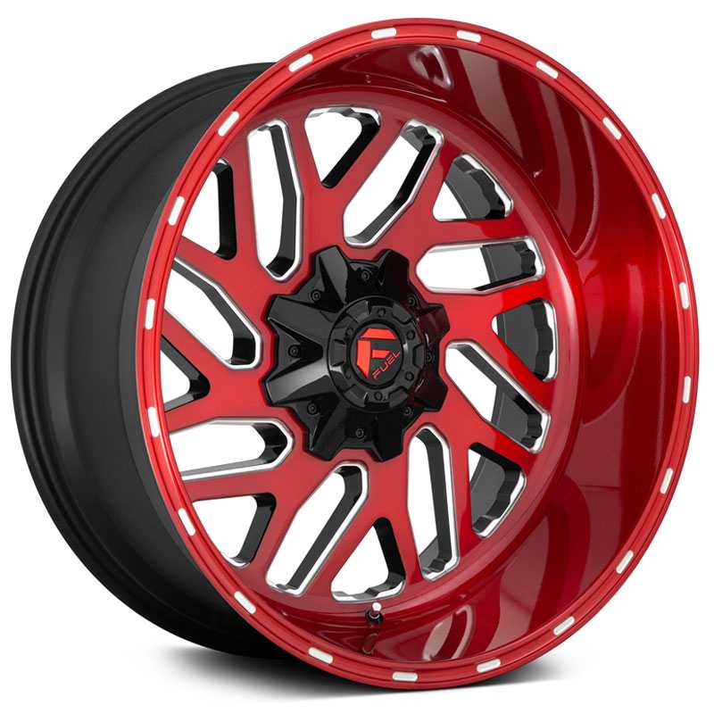 Fuel D691 Triton  Wheels Candy Red Milled