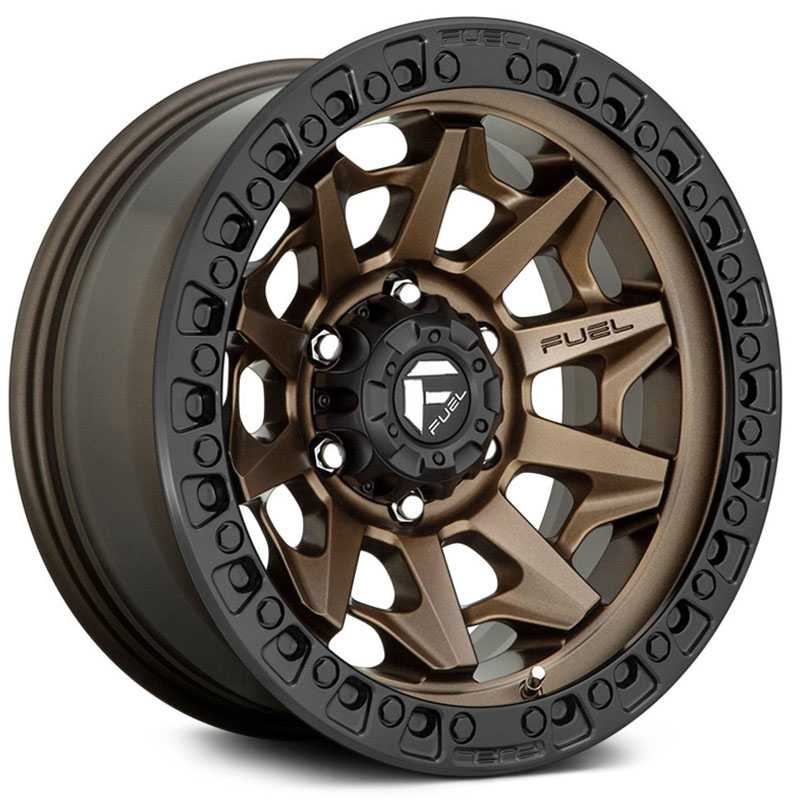 Fuel D696 Covert  Wheels Matte Bronze Black Bead Ring