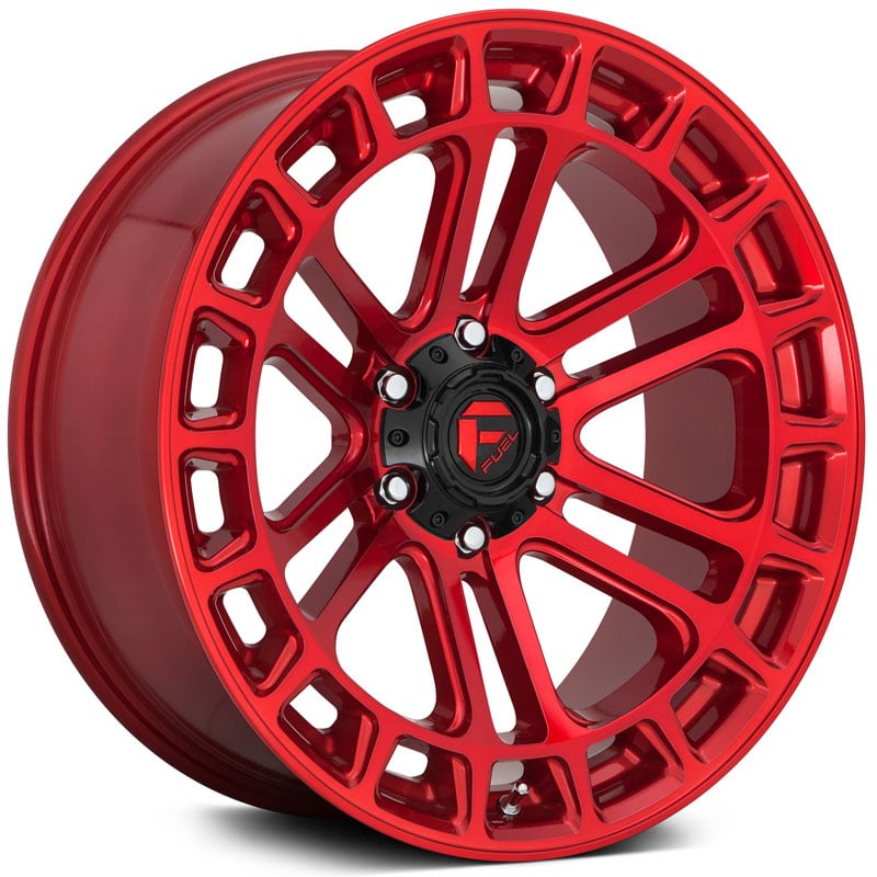 Fuel D719 Heater  Wheels Candy Red Machined