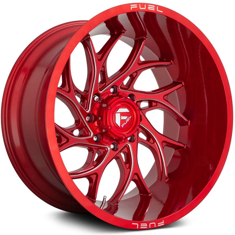 Fuel D742 Runner  Wheels Candy Red Milled