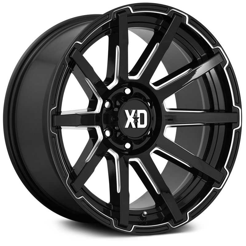 XD Series XD847 Outbreak  Wheels Satin Black w/ Gray Tint