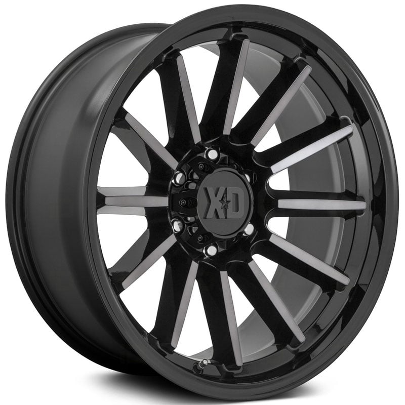 XD Series XD855 Luxe  Wheels Gloss Black Machined With Gray Tint