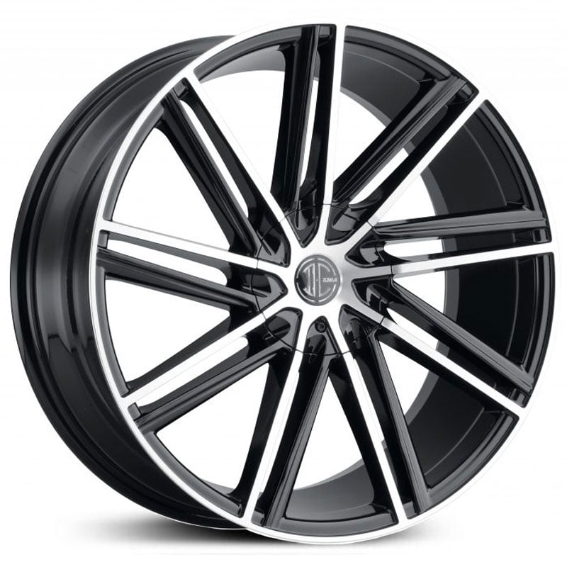 2Crave No.39  Wheels Gloss Black Machined Face & Stripe
