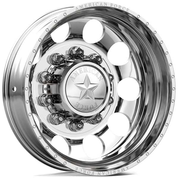 American Force Dually HOLES  Wheels Polished Rear