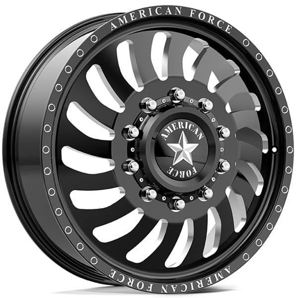 American Force Dually DB06 Wave  Wheels Black Front