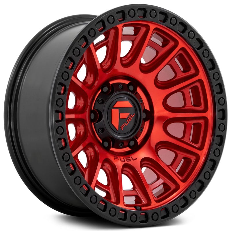 Fuel D834 Cycle  Wheels Candy Red Black Ring