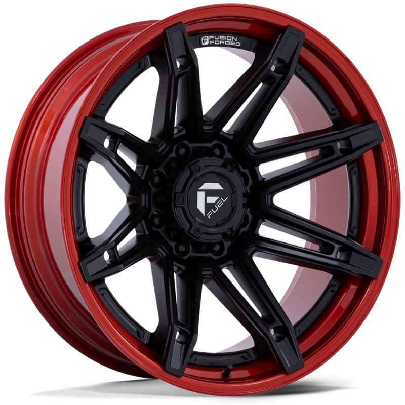 Fuel FC401 Brawl  Wheels Matte Black w/ Candy Red