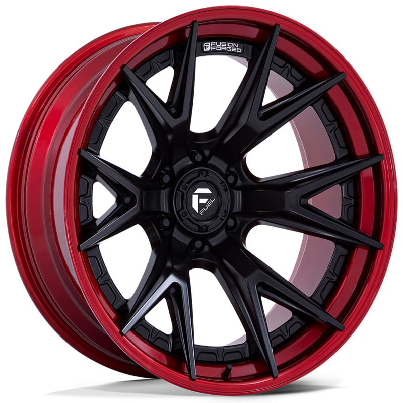 Fuel FC402 Catalyst  Wheels Matte Black w/ Candy Red