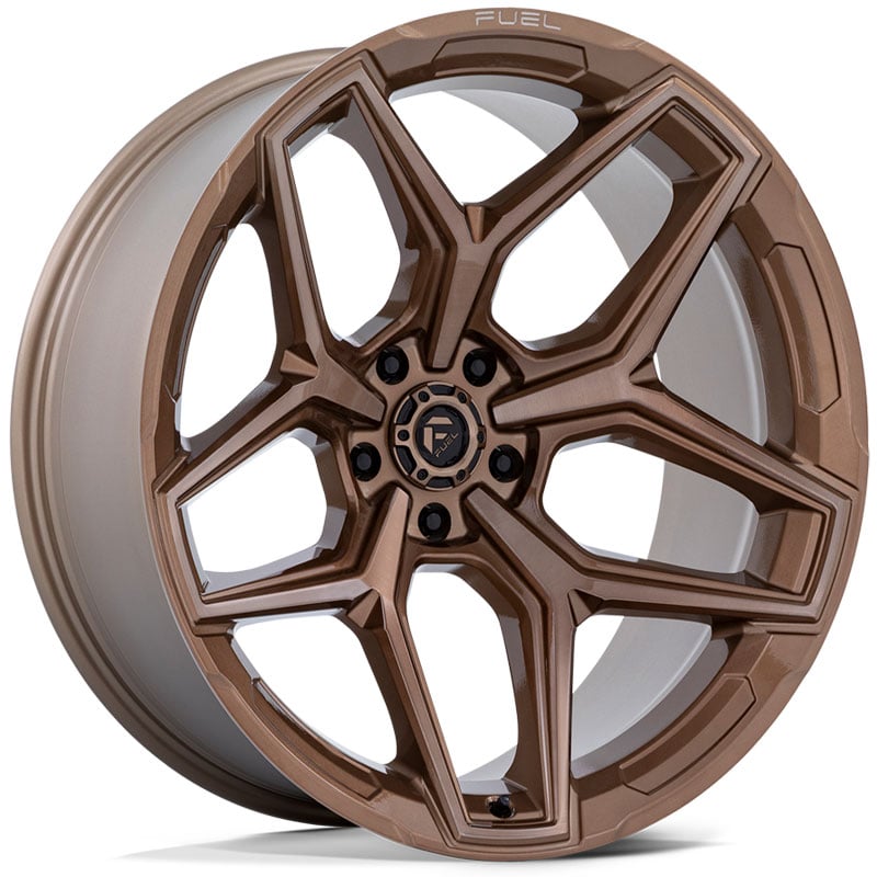 Fuel D854 Flux  Wheels Platinum Bronze