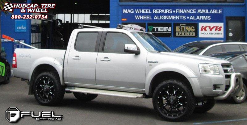 vehicle gallery/ford ranger fuel krank d517 0X0  Matte Black & Milled wheels and rims
