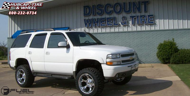 vehicle gallery/chevrolet tahoe fuel dune d522 20X12  Chrome wheels and rims