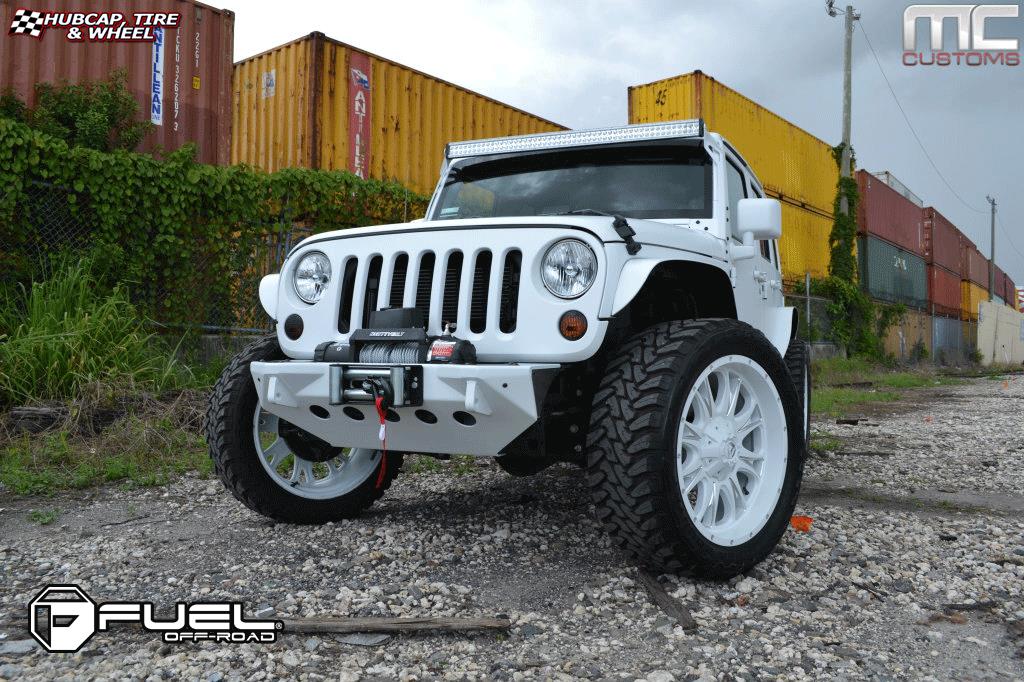 vehicle gallery/jeep wrangler fuel throttle d513 0X0  Matte Black & Milled wheels and rims
