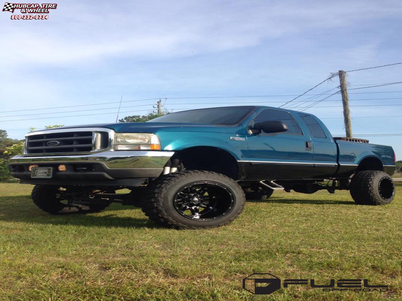 vehicle gallery/ford f 250 fuel hostage d531 20X14  Matte Black wheels and rims