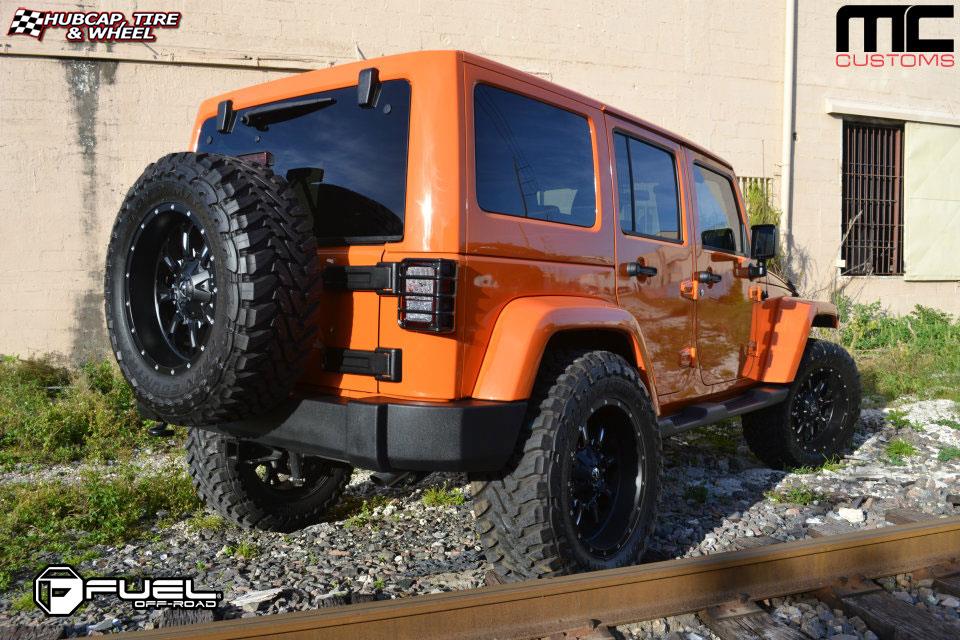 vehicle gallery/jeep wrangler fuel krank d517 0X0  Matte Black & Milled wheels and rims