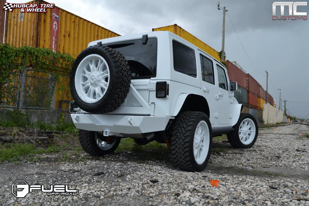 vehicle gallery/jeep wrangler fuel throttle d513 0X0  Matte Black & Milled wheels and rims