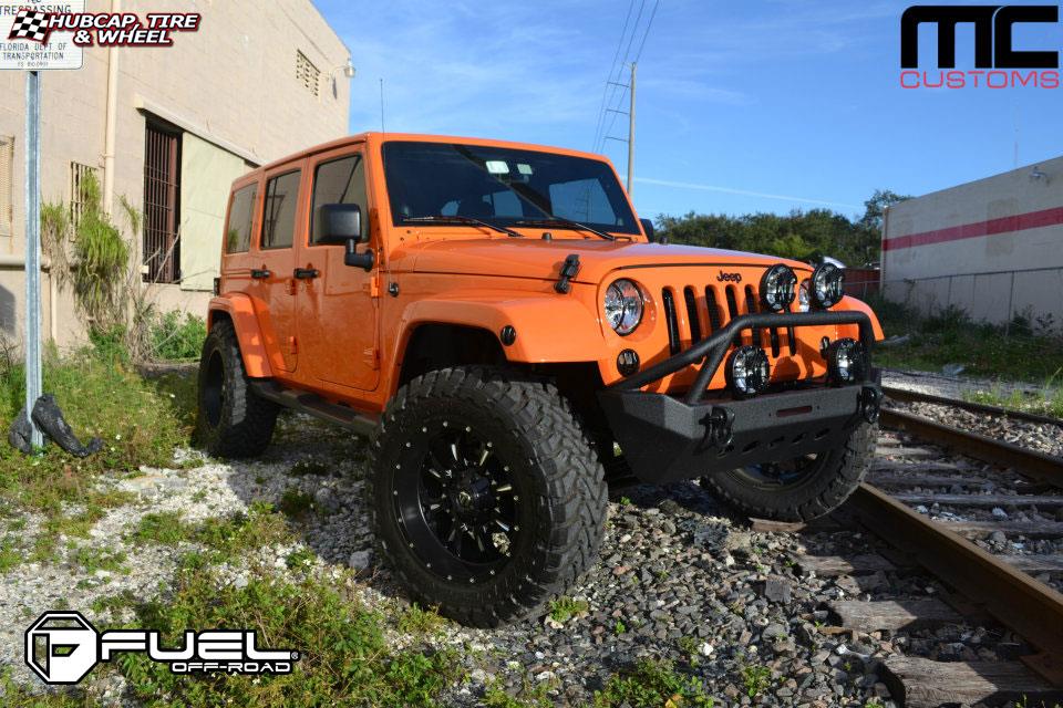 vehicle gallery/jeep wrangler fuel krank d517 0X0  Matte Black & Milled wheels and rims