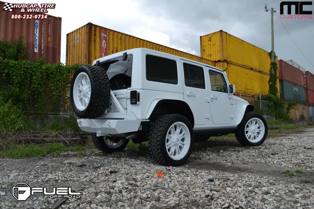 vehicle gallery/jeep wrangler fuel throttle d513 0X0  Matte Black & Milled wheels and rims