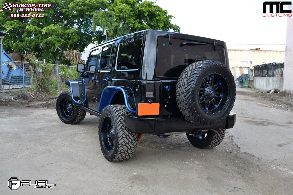 vehicle gallery/jeep wrangler fuel hostage d531 0X0  Matte Black wheels and rims