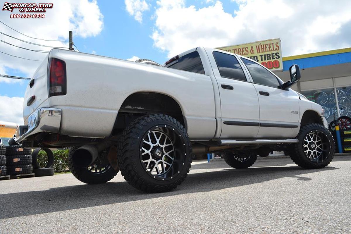 vehicle gallery/ram 1500 xd series xd820 grenade  Satin Black Machined Face wheels and rims