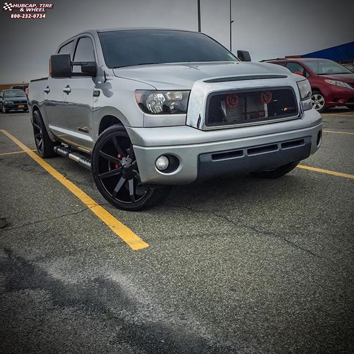 vehicle gallery/2010 toyota tundra xd series km651 slide  Gloss Black wheels and rims