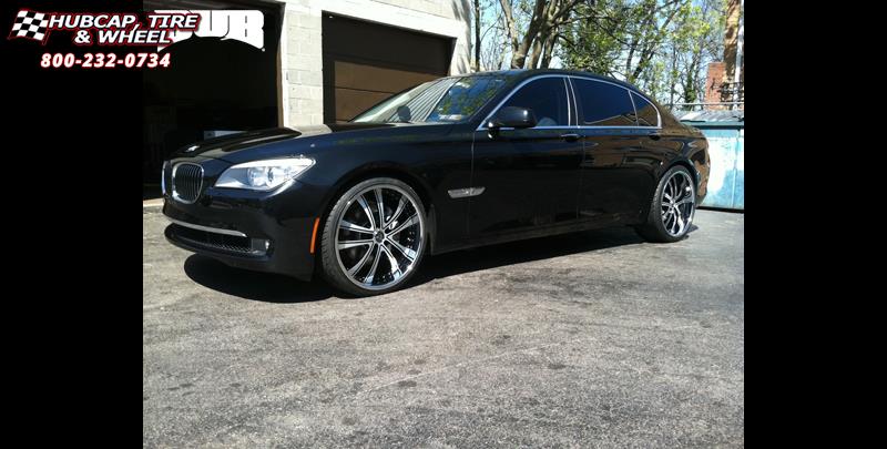vehicle gallery/bmw 7 series dub c15 technic 22X9  Custom Color Finish wheels and rims