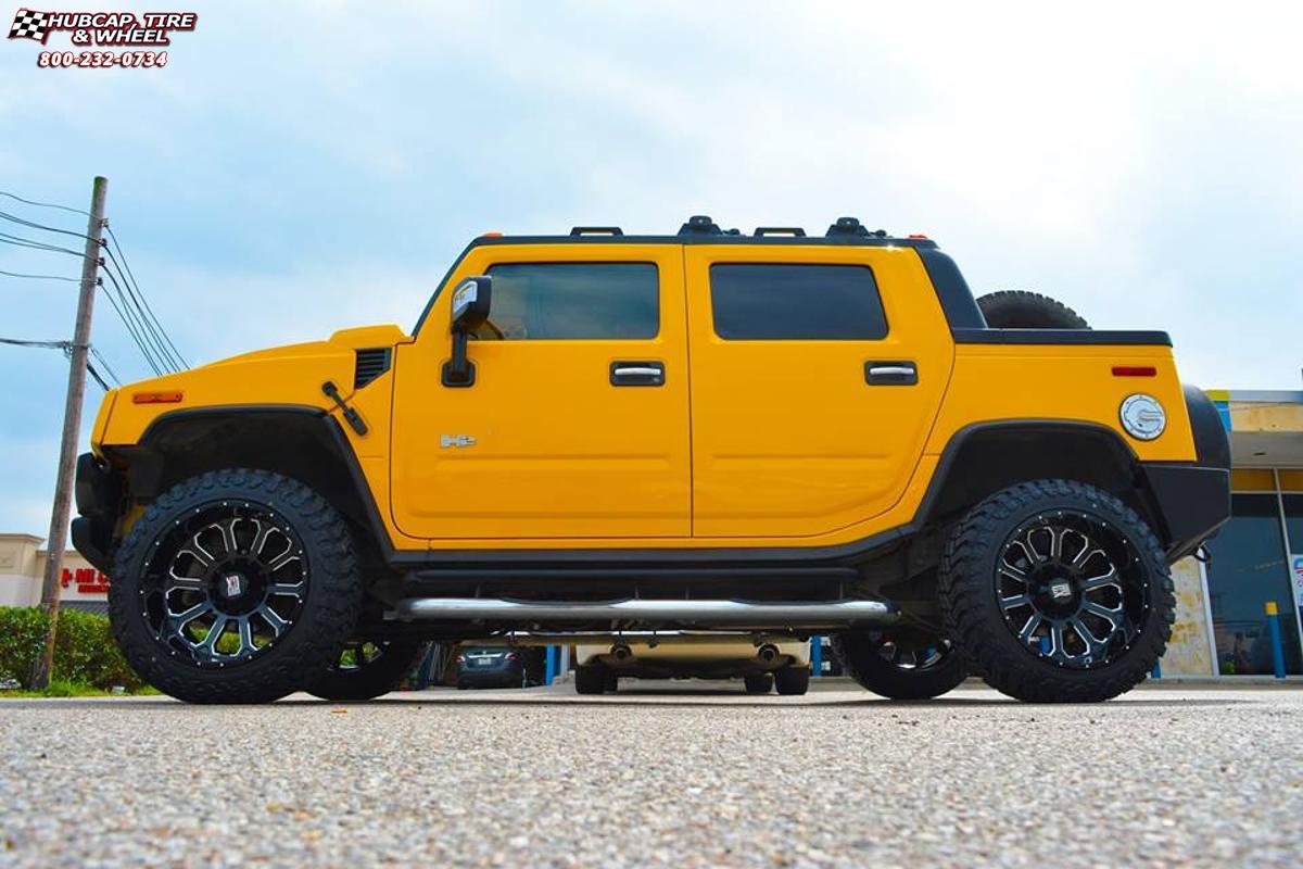 Hummer H2 XD Series XD806 Bomb Wheels Gloss Black Milled