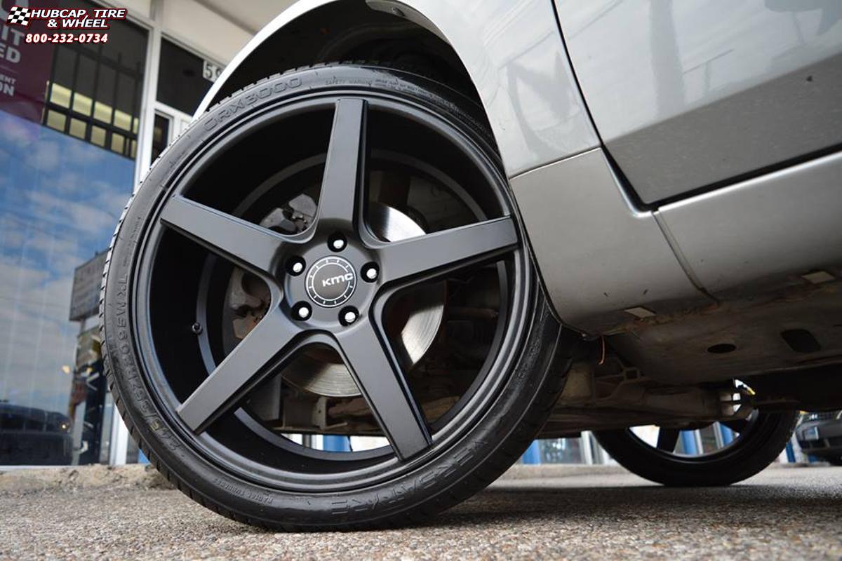 vehicle gallery/chevrolet impala xd series km685 district  Satin Black wheels and rims