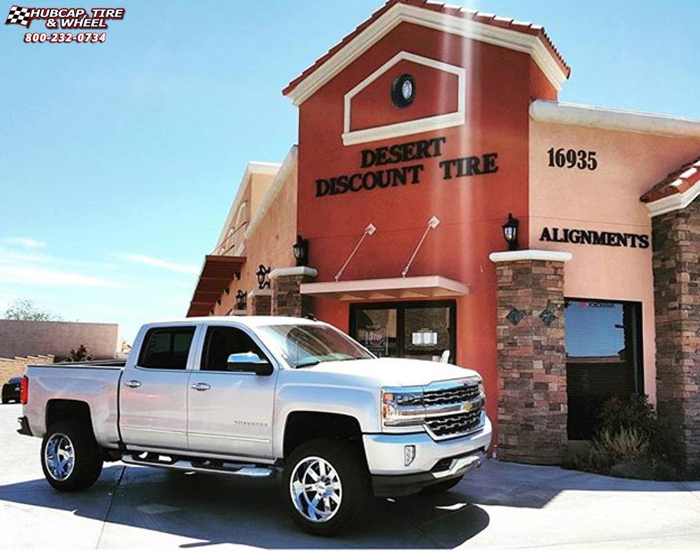 vehicle gallery/chevrolet silverado 1500 moto metal mo962  Chrome wheels and rims