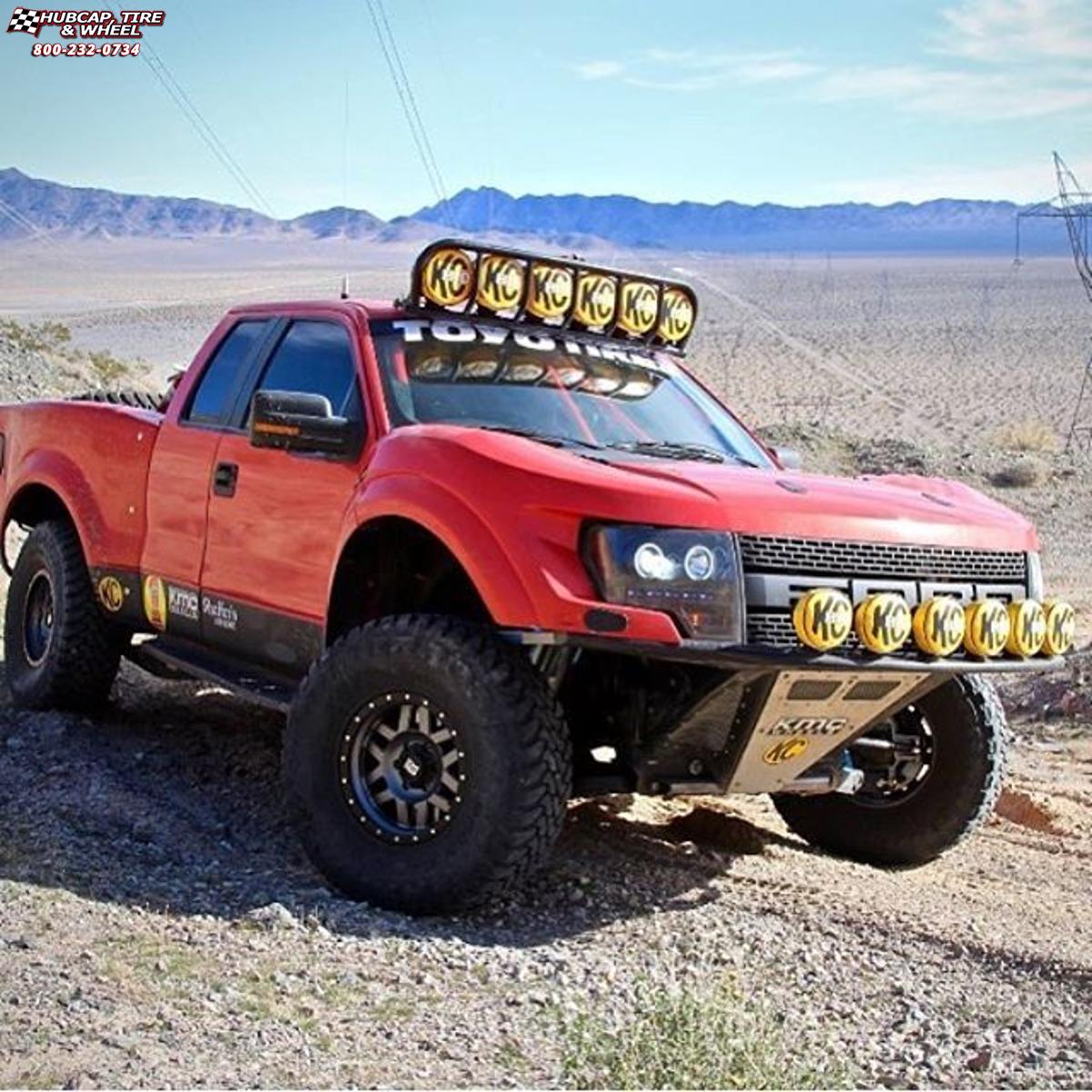 vehicle gallery/ford f 150 raptor xd series xd128 machete x  Matte Gray Black Ring wheels and rims