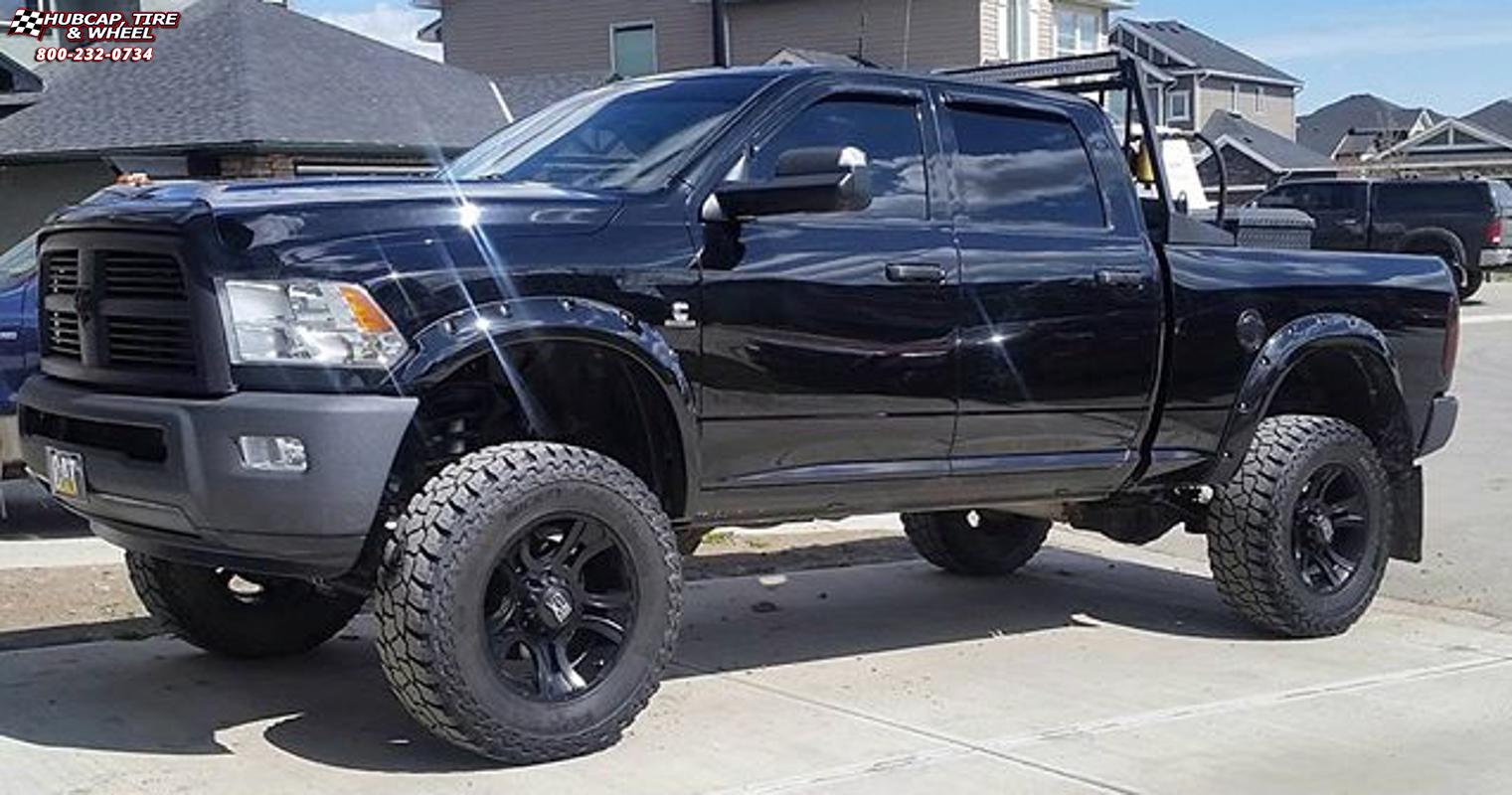 vehicle gallery/ram 1500 xd series xd801 crank  Matte Black wheels and rims