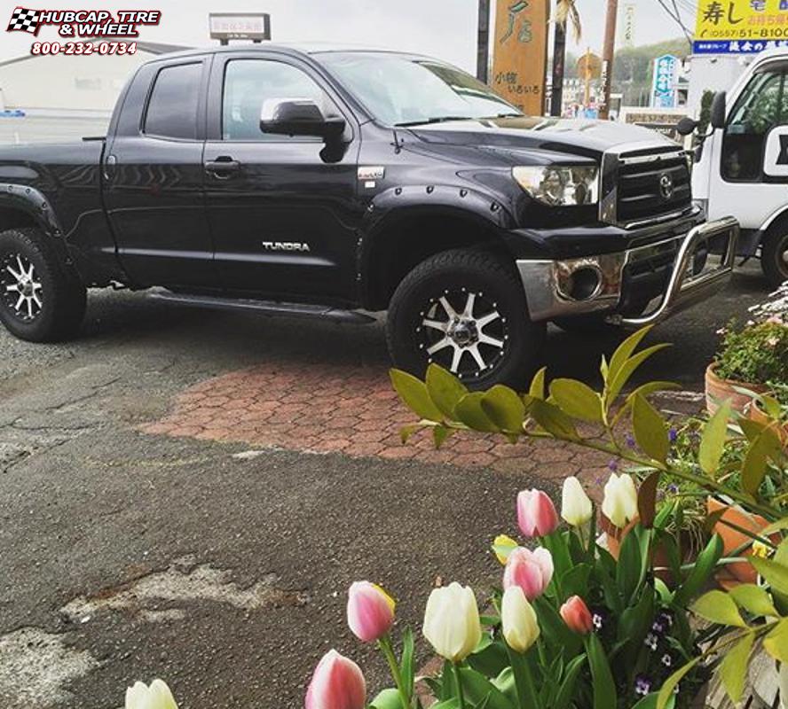 vehicle gallery/2006 toyota tundra moto metal mo970  Gloss Black Machined Face wheels and rims