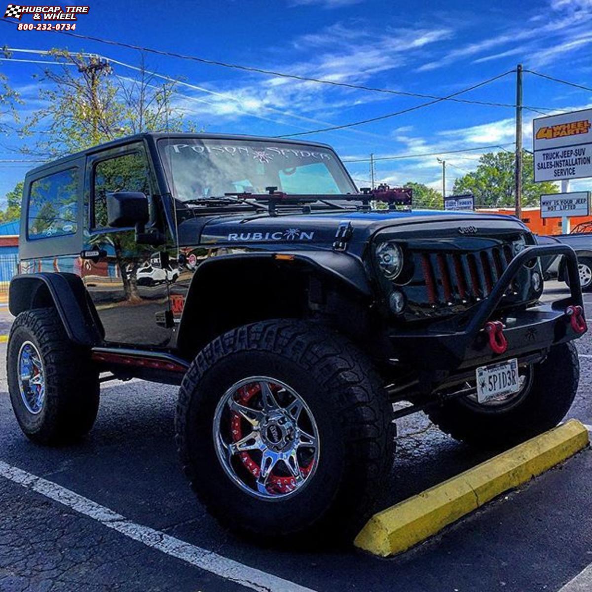 vehicle gallery/jeep wrangler moto metal mo961  Chrome Red Insert wheels and rims