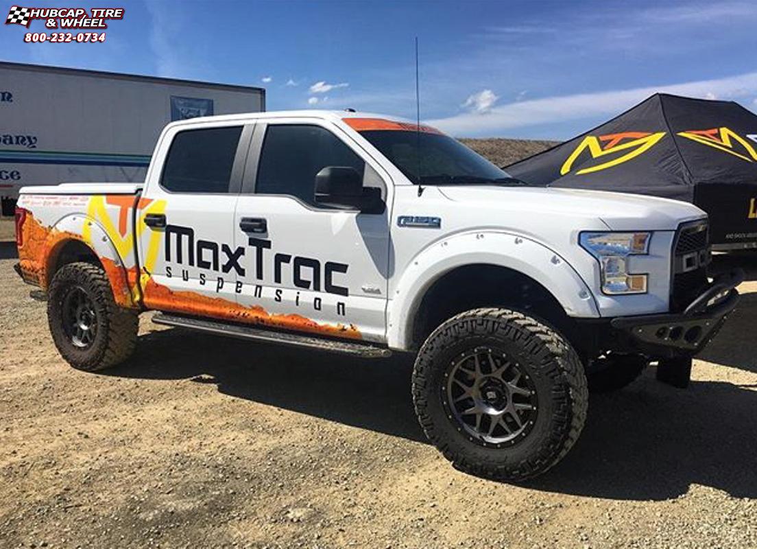 vehicle gallery/ford f 150 xd series xd127 bully x  Matte Gray and Black Ring wheels and rims