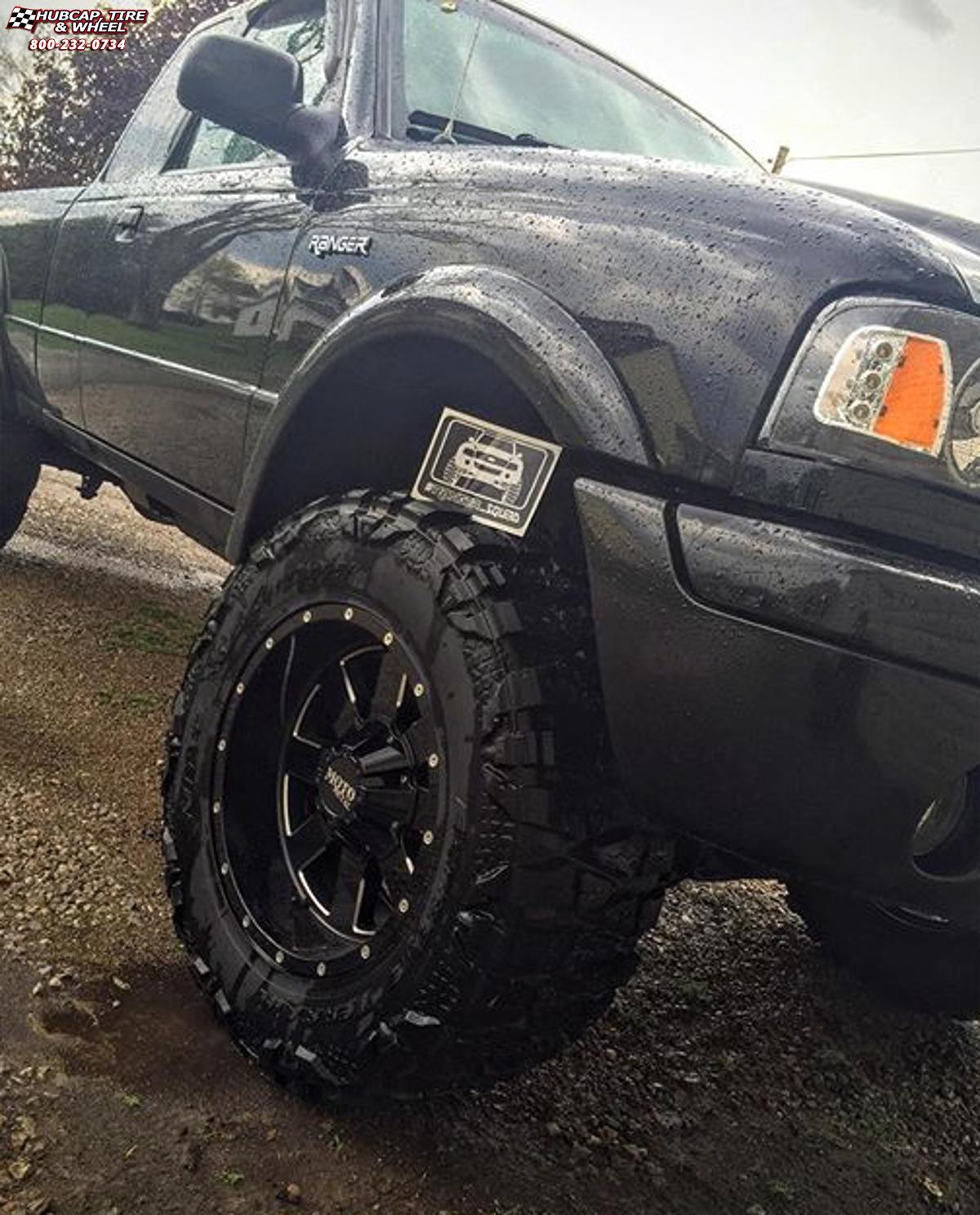 vehicle gallery/2010 ford ranger moto metal mo962  Gloss Black & Milled wheels and rims