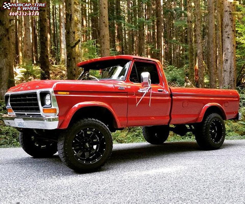 vehicle gallery/ford f150 ford moto metal mo962  Gloss Black & Milled wheels and rims