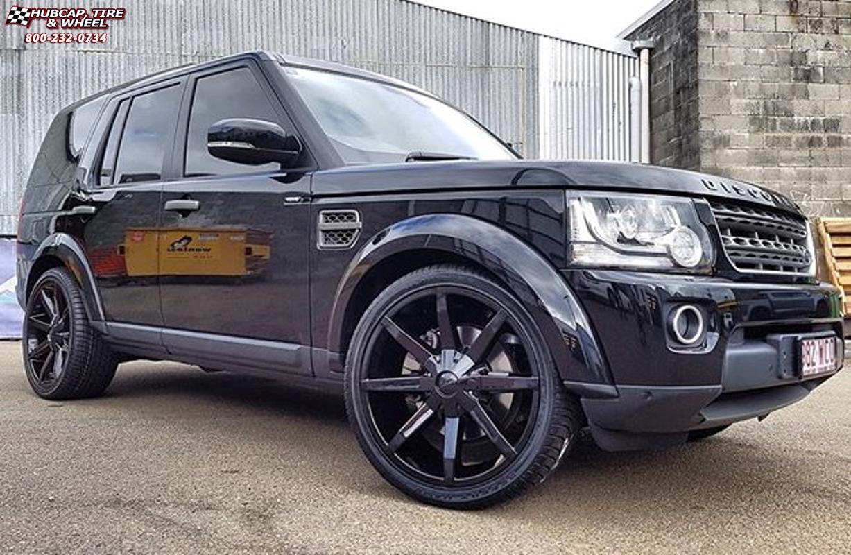 vehicle gallery/land rover discovery xd series km651 slide  Gloss Black wheels and rims