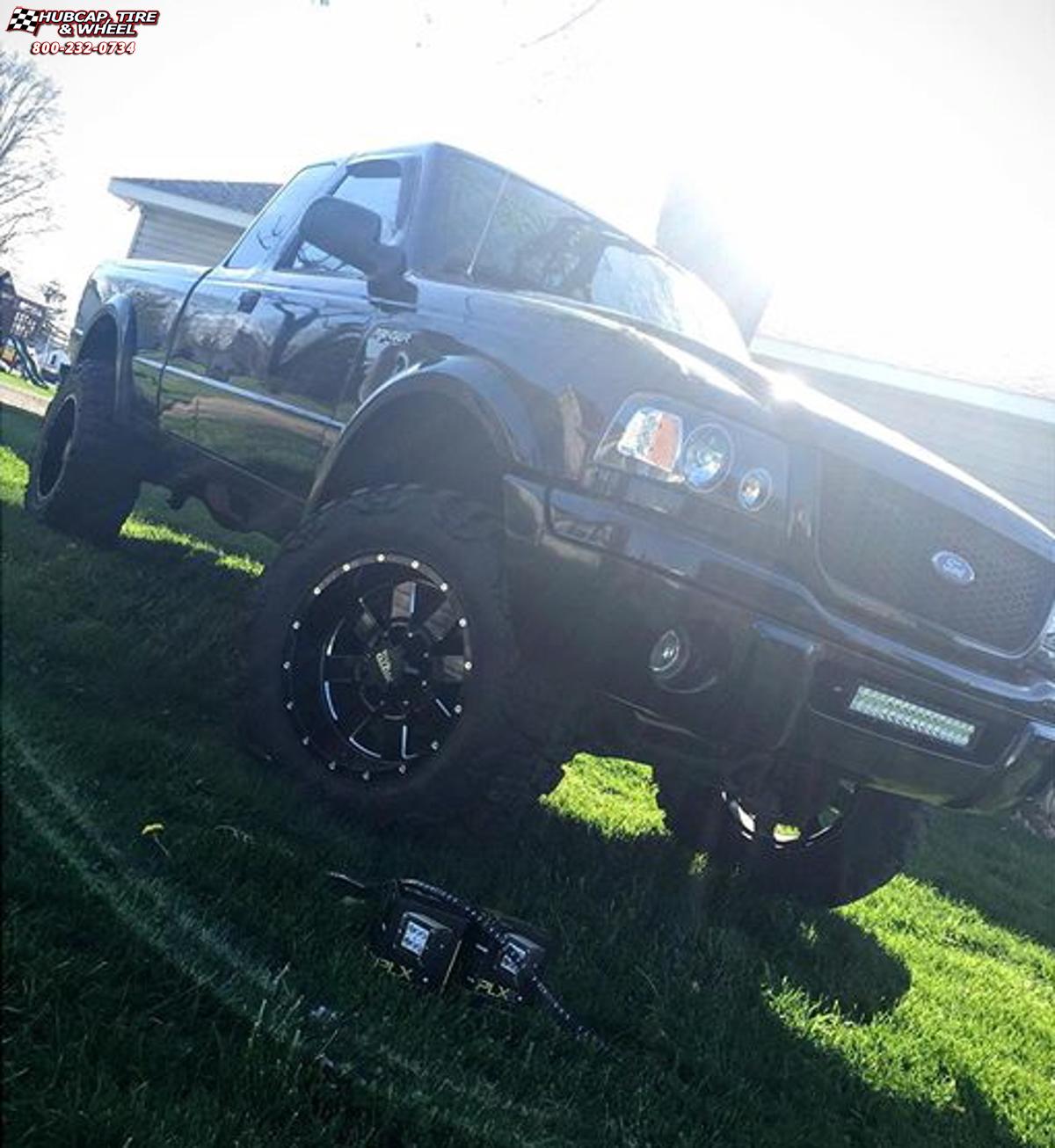 vehicle gallery/ford f150 moto metal mo962  Gloss Black & Milled wheels and rims