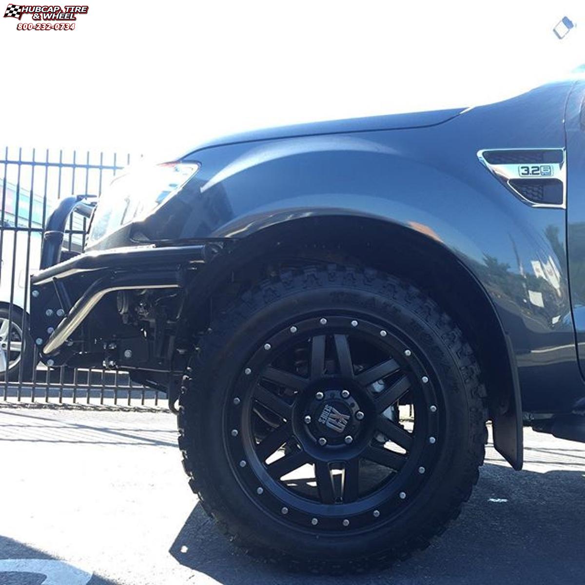 vehicle gallery/ford xd series xd128 machete x  Satin Black wheels and rims
