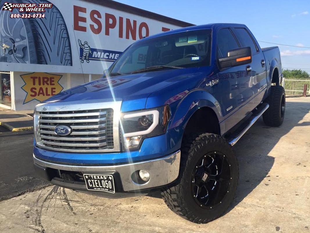 vehicle gallery/ford f 150 xd series xd825 buck 25  Gloss Black Milled wheels and rims