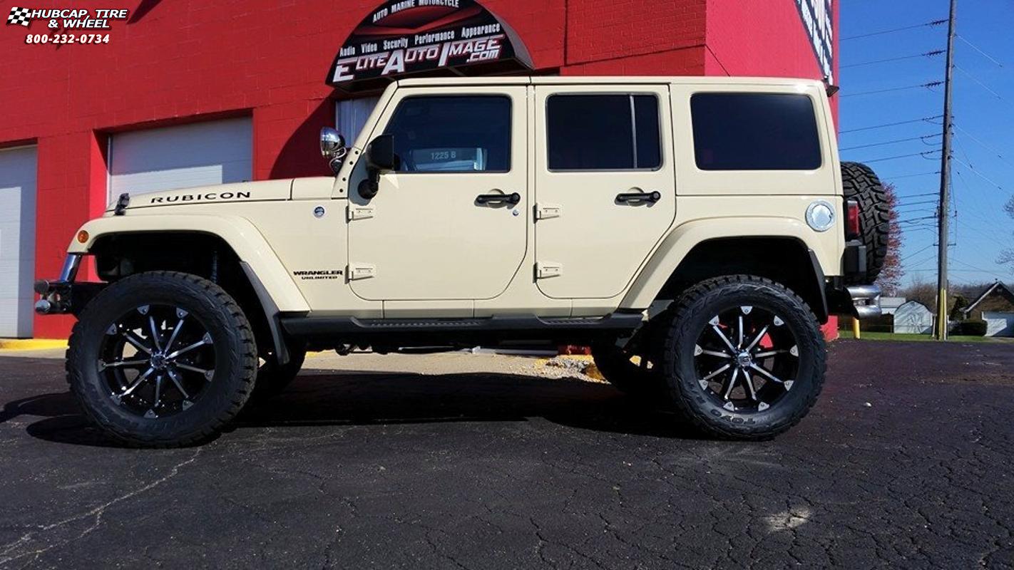 vehicle gallery/jeep wrangler xd series xd779 badlands x  Gloss Black Machined wheels and rims