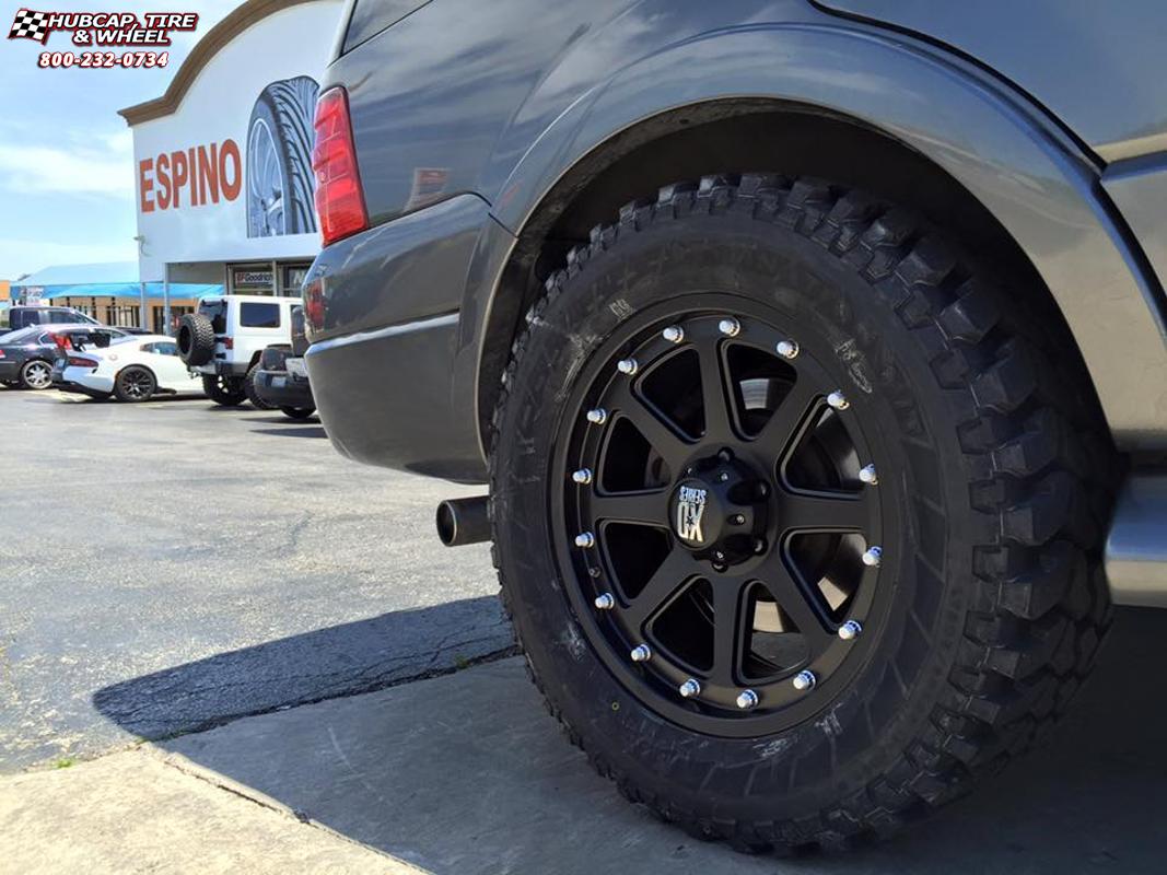 vehicle gallery/ford expedition xd series xd798 addict  Matte Black wheels and rims