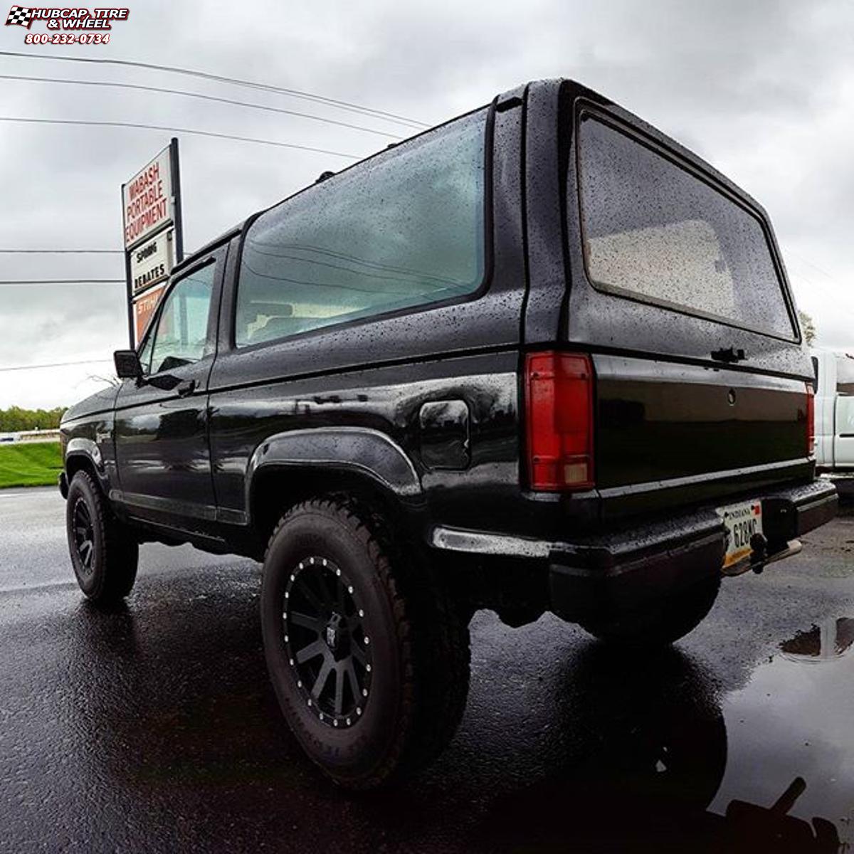 vehicle gallery/ford bronco xd series xd818 heist  Satin Black wheels and rims