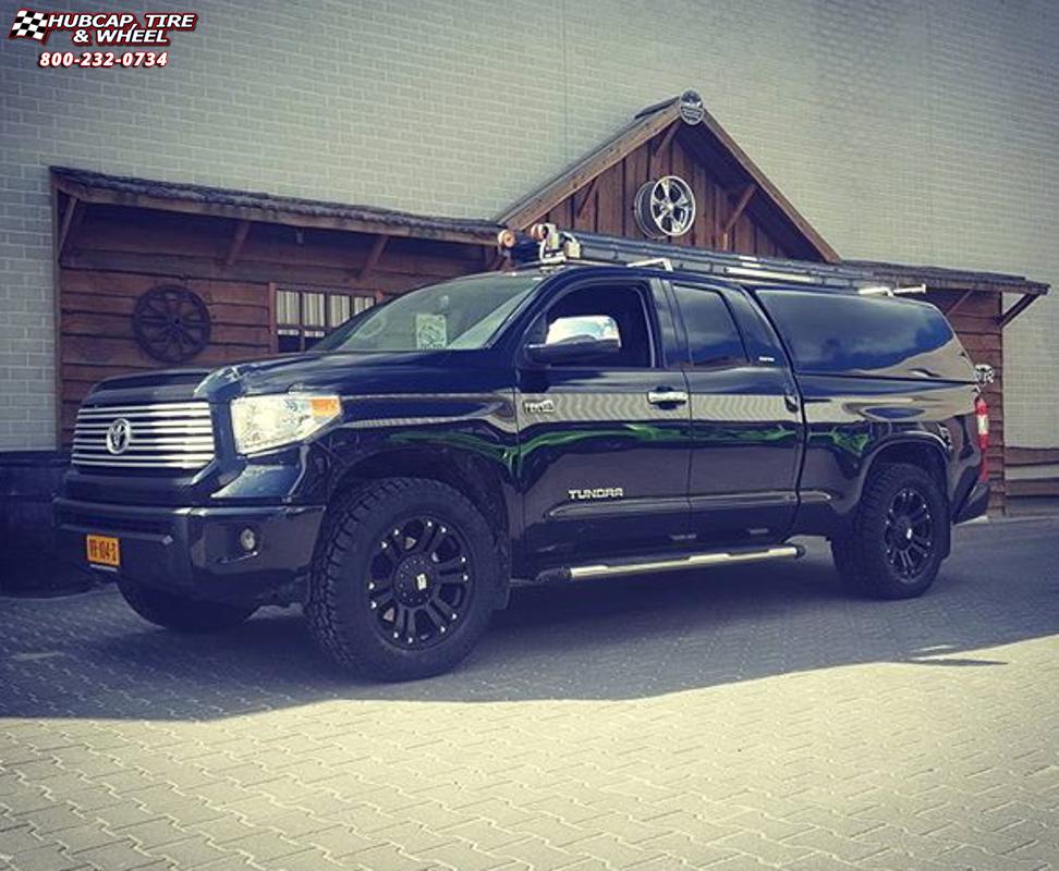 vehicle gallery/2016 toyota tundra xd series xd778 monster x  Matte Black wheels and rims