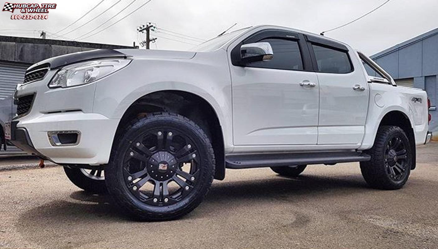 vehicle gallery/toyota hilux xd series xd778 monster x  Matte Black wheels and rims
