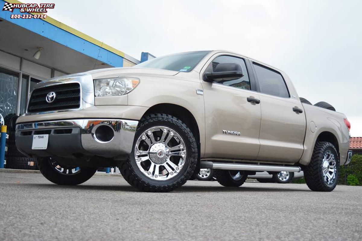 vehicle gallery/2008 toyota tundra xd series xd778 monster x  Chrome wheels and rims