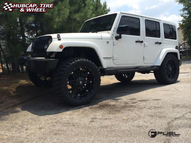 vehicle gallery/jeep wrangler fuel hostage d531 22X10  Matte Black wheels and rims