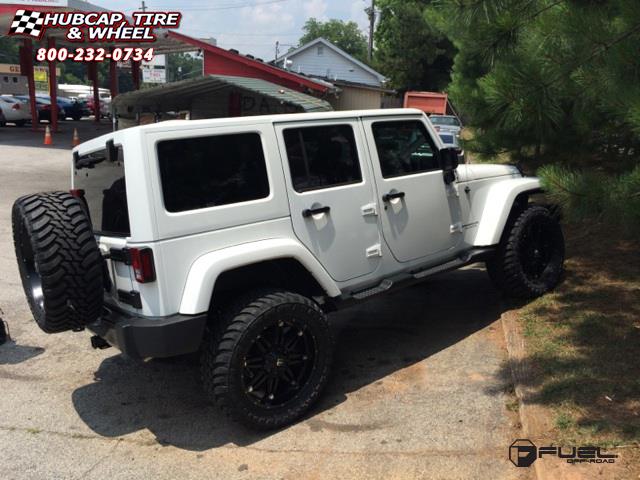 vehicle gallery/jeep wrangler fuel hostage d531 22X10  Matte Black wheels and rims